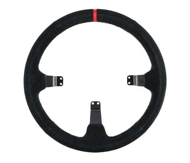 Asetek GT Rim, Curved, 340 mm - black, suede - 1369922 - zdjęcie